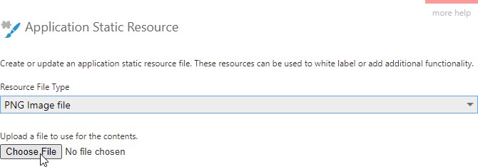 Set the file type and upload