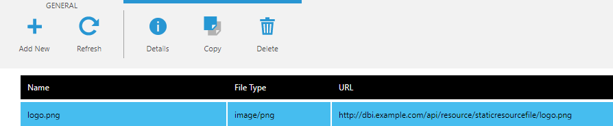 Note or copy the URL to the file