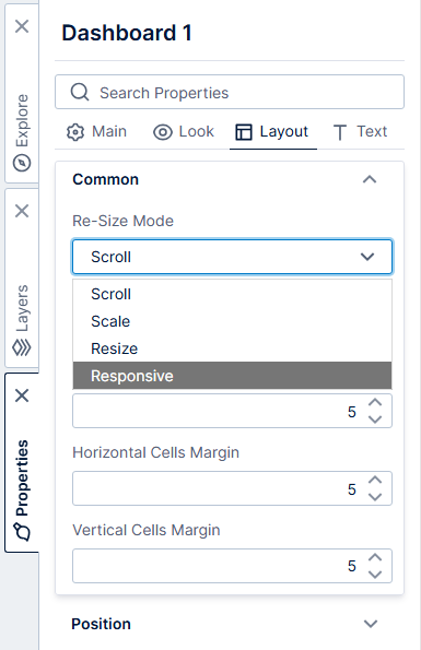 Enable Responsive mode